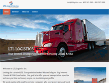 Tablet Screenshot of ltllogistic.com